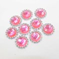 thumbnail image 3 of Botones de de imitación de de acrílico de 10 piezas de 18 mm para la fabricación de diademas de joyería de vestir Rosa caliente Sunnimix Botones de acrílico, 3 of 7