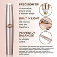 thumbnail image 2 of 2 in 1 Eyebrow Hair Trimmer, Electric Eyebrow Hair Remover Painless with LED Light Precision Eyebrow Trimmer Portable Razor Facial Hair Removal Tool for Men Women, 2 of 9