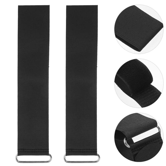 MIPCASE Comfortable Fit Rowing Machine Feet Strap Nylon Black 1 Pair