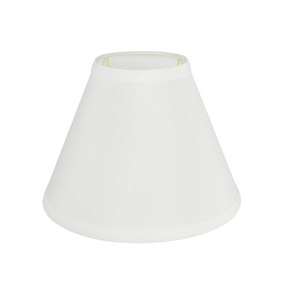 Aspen Creative 58762 Transitional Hardback Empire Shape UNO Construction Lamp Shade in White, 11" Wide (4" x 11" x 7")