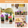 thumbnail image 3 of GOOHOCHY 4pcs Miniature Potted Plants Realistic Faux Flowers Desk Plants in Pot for Tabletop Office Shelf Dining Table Decoration, 3 of 8