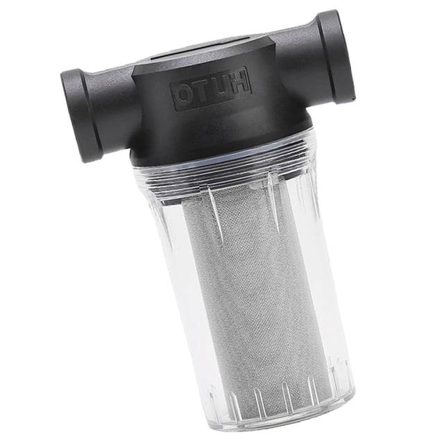 El purificador delantero del grifo filtra el prefiltro de malla 80 transparente para el tanque de agua/torre