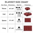 thumbnail image 5 of Sacred Thread Fleece Blanket South Western, Reversible Mexican, Vibrant Aztec Blankets and Throws for Aztec Decor for Home (Burgundy Flannel / Flannel) (King (87''x95''), 5 of 9