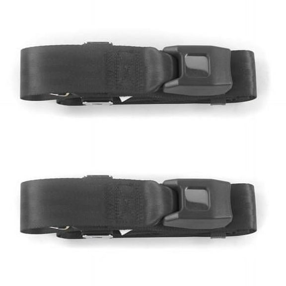 Jeep Wrangler-TJ 1997-2006 Standard 2 Point Charcoal Lap Bucket Seat Belt Kit - 2 Belts