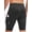 Black, variant on Qualidyne Men’s 4D Padded Cycling Shorts with 2 Side Pockets for Road Riding & MTB