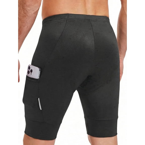 Qualidyne Men’s 4D Padded Cycling Shorts with 2 Side Pockets for Road Riding & MTB