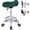 Green, variant on Comfortable Rolling Saddle Stool with Wide Thick Saddle Seat Padding, Swivel Adjustable Saddle Chair with Wheels and Ring Pedal for Massage Salon (Green)