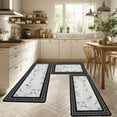 thumbnail image 6 of Cinvoph 3pcs Kitchen Rugs Set Non-Slip Kitchen Mats for Floor-Thick, Exquisite Kitchen Floor Mat Runner Carpet for Hallways Entryway Laundry Room, 6 of 7