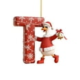 thumbnail image 2 of Personalized Initial Christmas Ornaments,26 Alphabet Letters for Xmas Tree Decorations, Hanging DIY Craft Pendants for Holiday Family Tree Decor, 2 of 9