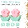 thumbnail image 3 of Tailpa 6 Pcs Flower Shaped Candles,Soy Wax Scented Candle,Delicate Decorative Candle for Home Decor,Aesthetic Candles Flower Candle,Cute Candles for Table Table Photo Prop Birthday Gift (6 Colors), 3 of 7