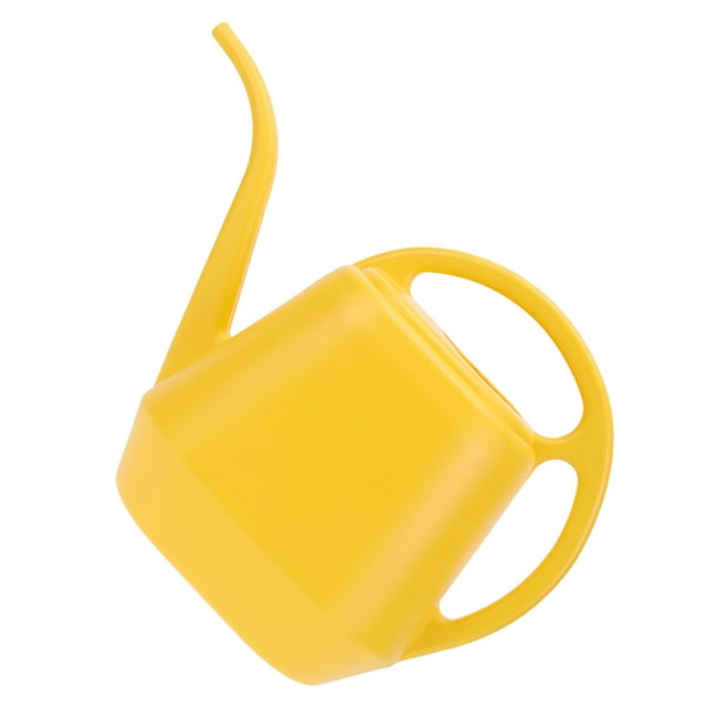 BRIGHTFUFU Kettle Portátil Amarillo Para Jardinería Con Boquilla Larga Y Sin Aspersor Para Eficiente