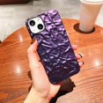 thumbnail image 2 of Case for iPhone 11 Pro,Shiny Luxury Designer Tin Foil Pleated Electroplated Sparkly Silicone Slim Fit Soft TPU Protective Glossy Phone Case for Girls Women for iPhone 11 Pro 5.8 inch (Purple), 2 of 9