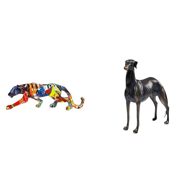 Figura decorativa de caminando, ideal para decorar el hogar, estanterías, , centros de mesa o escritorios. Figura de resina para interiores