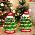thumbnail image 3 of Arkansas Razorbacks 2-Pack 4" Ceramic LED Christmas Tree Set, 3 of 3