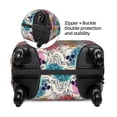 thumbnail image 4 of Daiia Skulls and Roses Luggage Cover, Thickened Washable Travel Luggage Covers, Elastic Unique Baggage Covers for 18-20 inch Luggage-Small, 4 of 9