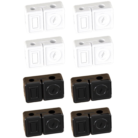 8 Pcs Magnetic Double Door Cable Management Solution For Data and Power Wires