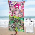 thumbnail image 1 of Toalla de playa Splatoon, suave, de secado rápido, resistente a la arena, para natación, piscina, yoga, gimnasio, camping, toallas de baño ligeras, regalo para niños, niñas, niños y adultos, 31,5 x, 1 of 8