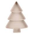 thumbnail image 1 of Yuarrent Caja para servir dividida de plástico con forma de árbol de Navidad, bandeja para servir aperitivos en forma de árbol de Navidad Cocina y Comedor rosa, 1 of 6