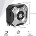thumbnail image 5 of in 1 Laser Tape Measure, Rechargeable 40m and 5m Laser Tape, USB Rechargeable LCD Backlight, Digital Display Length/Area/Volume/Measurement Black Silver, 5 of 5