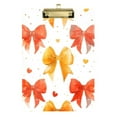 thumbnail image 6 of ALAZA Plastic Clipboard A4 Letter Size Decorative Clipboards for Students Women Men 9" x 12.5" Orange Bows, 6 of 6