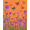 Orange, Pattern 1, variant on ODIKA 4'x6' Machine Washable Non-Slip Area Rug, Vintage Garden Flora Decorative Accent High Traffic Rug, Orange, 663397
