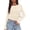 Beige, variant on Womens Long Sleeve T Shirts Spring Clothes Ribbed Slim Fit Boat Neck Casual Going Out Tops Workout Outfits