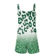 thumbnail image 4 of pwebopa Women Summer Linen Overalls Shorts Loose Fit Sleeveless Short Romper Adjustable Knot Strap Jumpsuits with Pockets Deals Today, 4 of 5