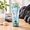 Aurora Teal, variant on Banana Yellow 24 Oz USB C Rechargeable Electric Protein Shake Blender Bottle