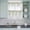 Green White, variant on 3 Piece Kitchen Curtains and Valances Set Green Eucalyptus Leaves Cafe Curtains 24 Inch Length Spring Floral Weeping Farmhouse Valance & Tier Curtain for Living Room Bedroom Window 54"x18" 27"x24"*2