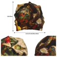 thumbnail image 3 of KLL Elegant Still Life Roses Winter Fall Beanie Knit Hats for Men & Women - Warm & Soft Stylish Toboggan Caps for Cold Weather, 3 of 6