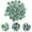 30PCS Green Peppermint Candy, variant on 30PCS Candy Canes Decorations Plastic Christmas Tree Hanging Ornaments (Red,15cm)