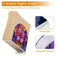 thumbnail image 5 of Yayeee Napkin Holder for Table Set of 2 Kitchen Paper Tissue Organization, Large Purple Flowers, 5 of 8