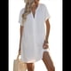 thumbnail image 3 of Camiseta de Baño para Mujer con Cuello en V y Corta para Playa de Verano. S, 3 of 7