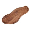 thumbnail image 2 of Bandeja de madera de acacia para servir comida de cocina, tabla de quesos, decoración del hogar, fiesta, estilo rústico. Estilo B, 2 of 9