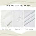 thumbnail image 3 of Christmas Tablecloth 54x72Inch, Christmas Table Clothes for Rectangle Tables, Snowman Christmas Tablecloth, Winter Holiday Tablecloth for Christmas Decoration, Party and Family Gathering, 3 of 5