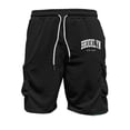 thumbnail image 6 of Brooklyn Graphic Short Sets for Men Relaxed Fit Crewneck T Shirt and Cargo Shorts 2 Piece Matching Set Mens Summer Outfits, 6 of 6