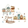 thumbnail image 2 of Bgsha Kitchen Wall Stickers Fun Design Cook Utensils Home Decoration Restaurant, 2 of 9
