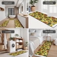 thumbnail image 5 of White Sunflower Pattern Kitchen Rugs Sets Of 3,Kitchen Runner Rugs Non Skid Washable,Decorative Kitchen Floor Mats for Kitchen,Sink,Laundry,17"x30"+ 17"x47" + 17"x59", 5 of 6