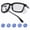 black, variant on Protective Eyewear with Built-in Water Retention System, Anti-Fog and Anti-Blue Light Glasses for Office and Outdoor Work, Windproof Shield for Sensitive Eyes with Transparent Frame