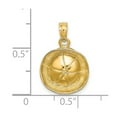 thumbnail image 2 of Auriga Fine Jewelry 14K Yellow Gold 3D Sailor Hat Charm for Women, 2 of 6