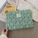 thumbnail image 2 of Bolso de mano con diseño floral a cuadros, bolso para portátil de 13 pulgadas, bolso para tableta, bolso para iPad de 11 pulgadas, 2 of 6