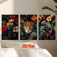 thumbnail image 3 of 2D Flat 3pcs/Set, 2D Flat Canvas Paintings-Frameless, Animals in The Tropical Jungle, Posters And Prints, Living Room, Holiday Gift, Party, Bedroom, Abstract Art, Cafe, Home Decoration, Perfect Birt, 3 of 4
