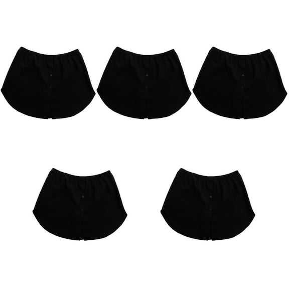 5 Pieces Women's Winter Skirts and Shirt Extenders Set, Layering Dress , False Bottom Hem, XXL Polyester Skirt Extensions