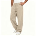 thumbnail image 2 of GERsome Wide Leg Sweatpants with Pockets Men's Open Bottom Pants Drawstring Waist Athletic Sweat Pants, 2 of 9