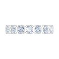 thumbnail image 3 of 1 Carat 7-stones Diamond Wedding Band Ring in 14K White Gold (Ring Size 6) (SI1-SI2 Clarity), 3 of 5