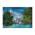thumbnail image 1 of Ambesonne Detroit Jigsaw Puzzle, Summer Afternoon River, Heirloom-Quality Fun Activity for Family Durable Cardboard, 1000 pcs, Green Blue Aqua, 1 of 5