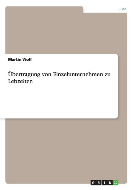 Übertragung Von Einzelunternehmen Zu Lebzeiten (Paperback) - Walmart.com