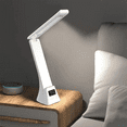 thumbnail image 3 of Rechargeable Desk Lamp Eye-Caring Desk Lamp with LCD Display Foldable Arm Eye-Caring Table Lamps Black, 3 of 8