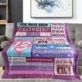 thumbnail image 2 of 18th Birthday Gifts for Girl, 18 Year Old Girl Birthday Gifts Throw Blanket 50"x60", Gifts for 18 Year Old Girl, 18th Birthday Decorations for Girl, 18th Birthday Gift Ideas, 2 of 5