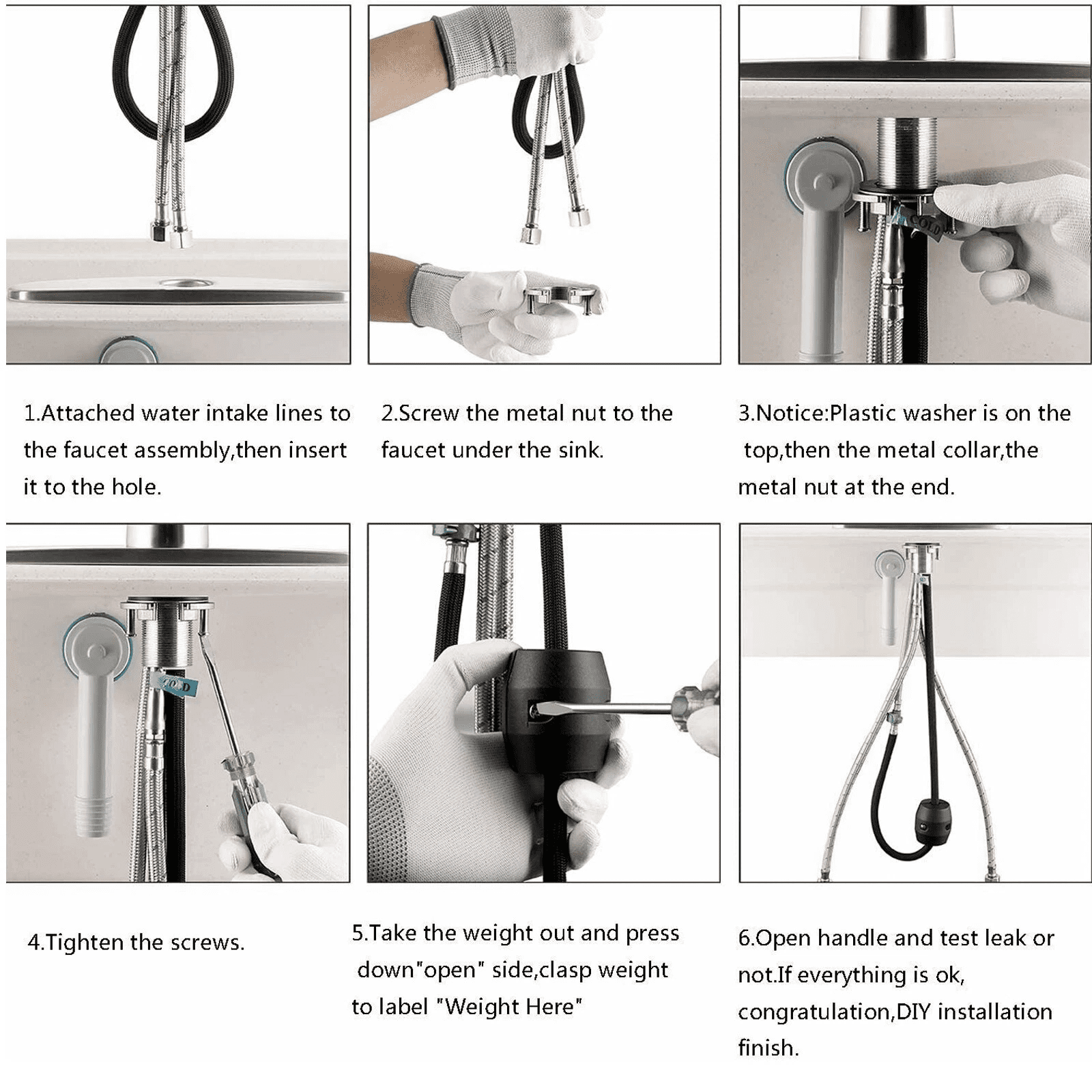 Zovajonia Kitchen Faucet with Pull Down Sprayer, High Arc Brushed Nickel Single Handle Kitchen Sink Faucet,  3 Mode(Stream/Spray/Pause), 360° Swivel